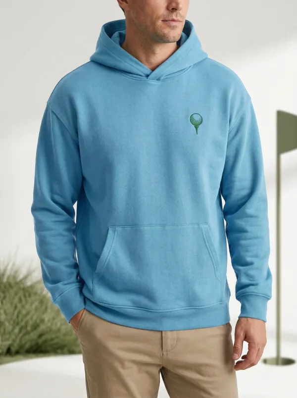 Sport Ball-On-Tee Golf Casual Hoodie