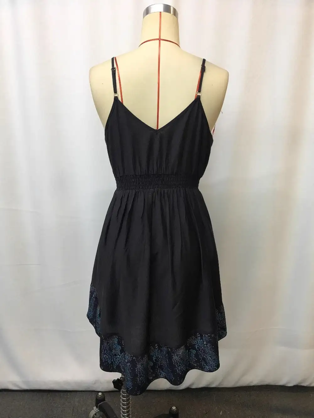 Structured Shape Floral V Neck Mini Dress