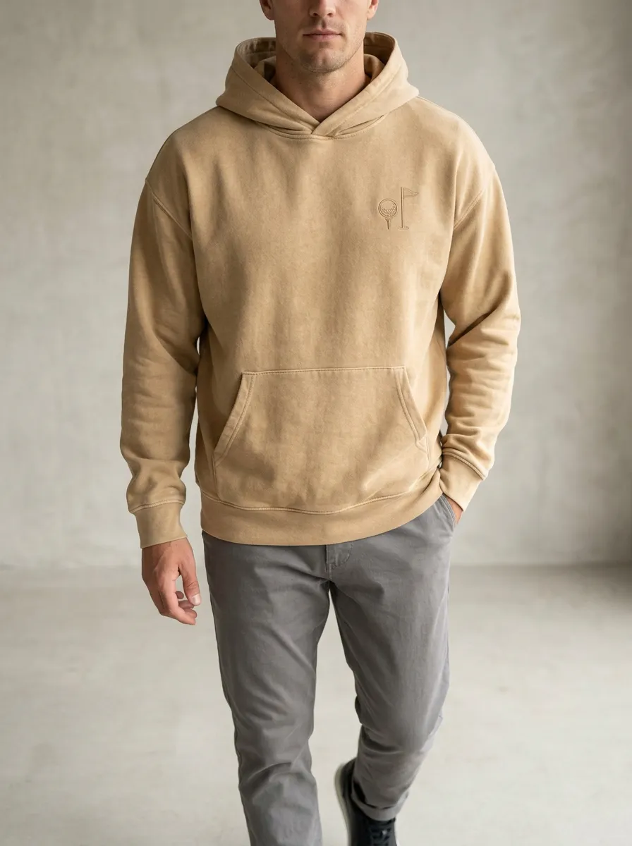 Performance Flag-Motif Golf Casual Hoodie