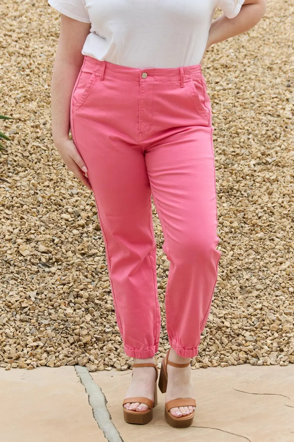 Modern High Waist Jogger Denim Jeans
