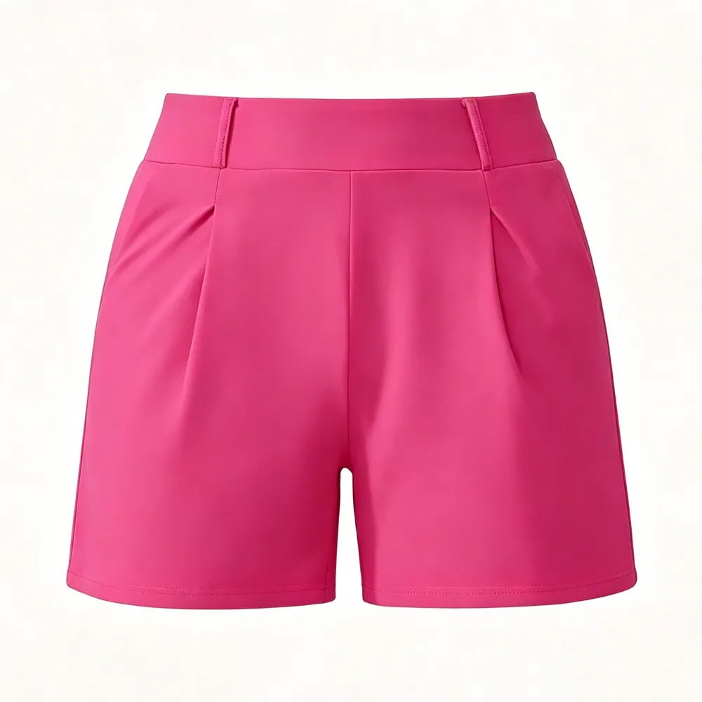 High-waisted casual summer shorts