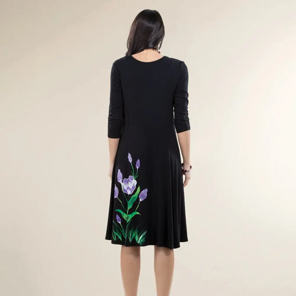 Hand-painted Blooming Tulips Dress