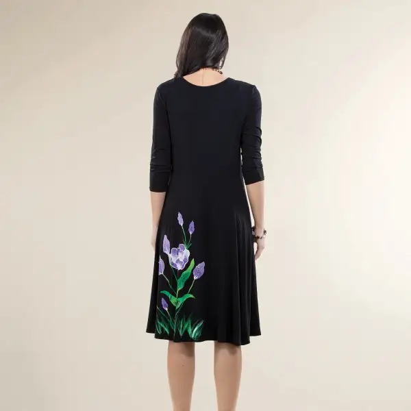 Hand-painted Blooming Tulips Dress