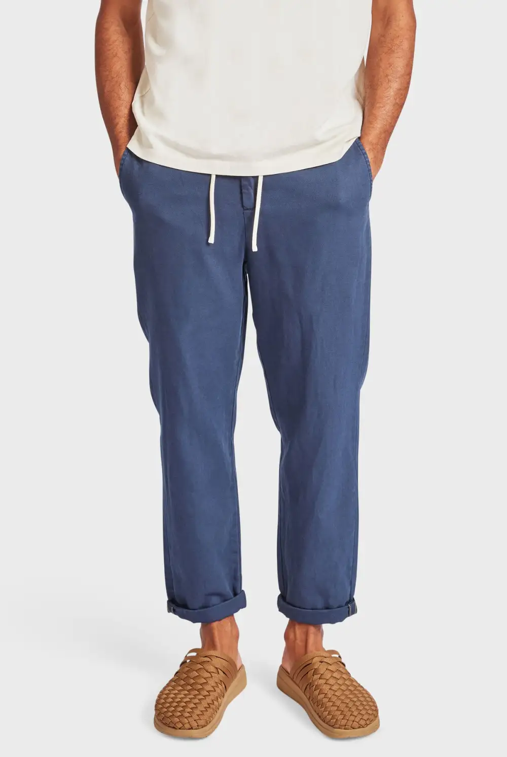 Cotton Drawstring Beach Trousers