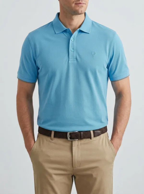 Classic Embroidered Golf Polo Shirt
