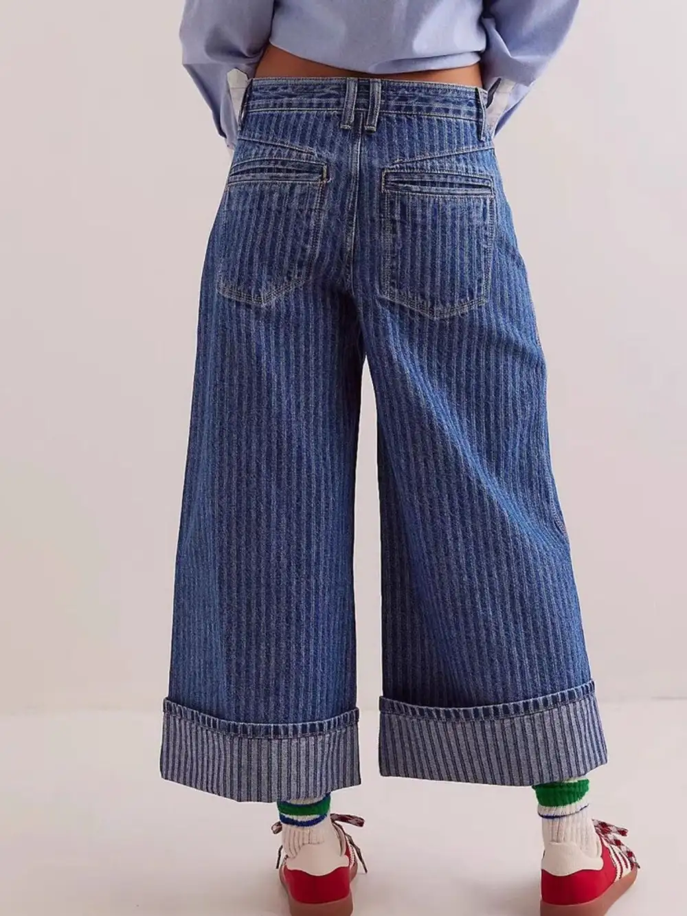 Utility Wide Leg Denim Jeans