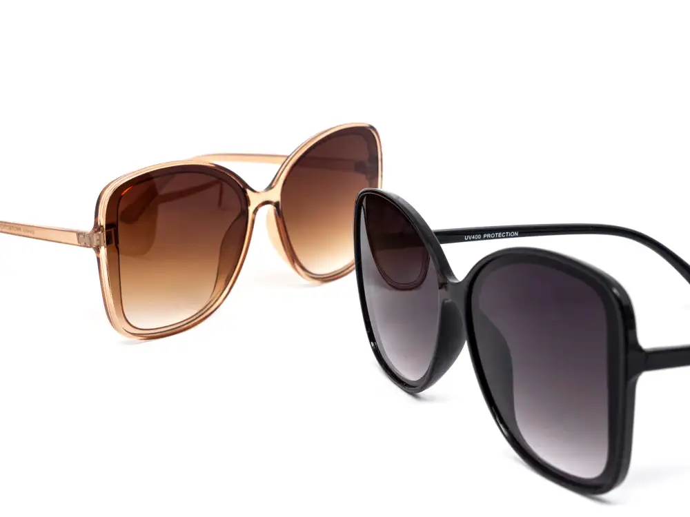 12-Pack Oversized Gradient Assorted Slim Sunglasses