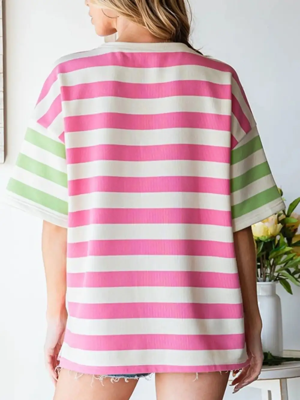 Relaxed Short-Sleeve Striped T-Shirt