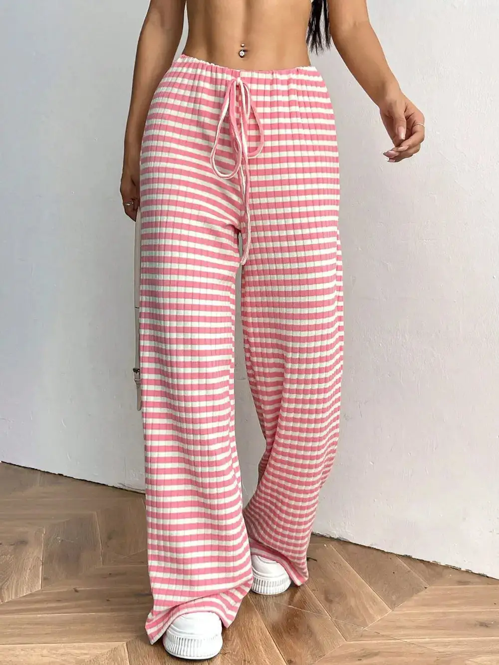 Modern Tie Waist Tie Detail Pants