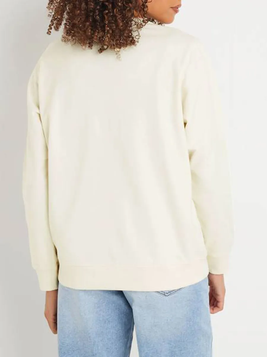 Shell & Starfish Print Crew Neck Sweatshirt