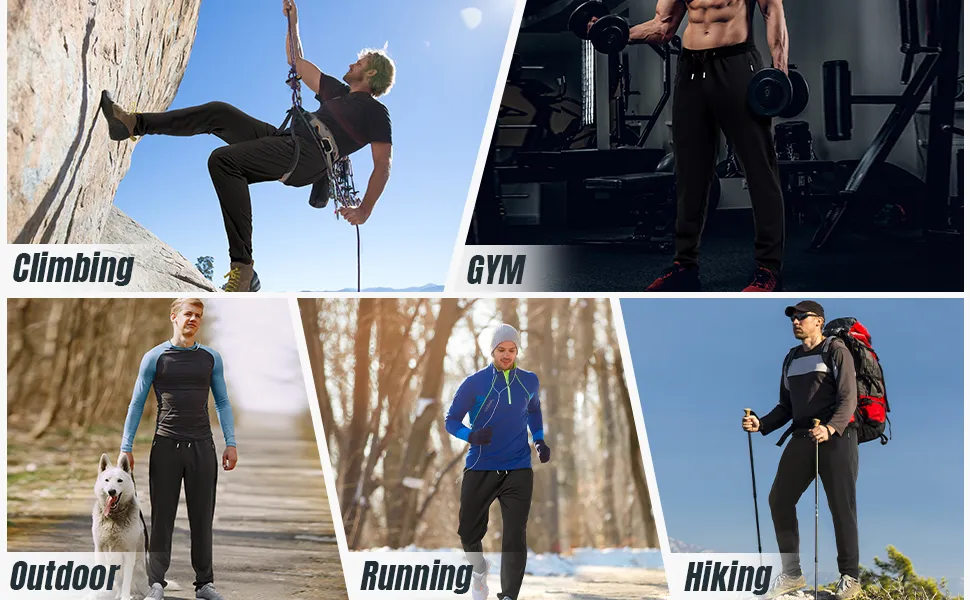 Men's Slim Fit Athletic Workout Jogger Sweatpants