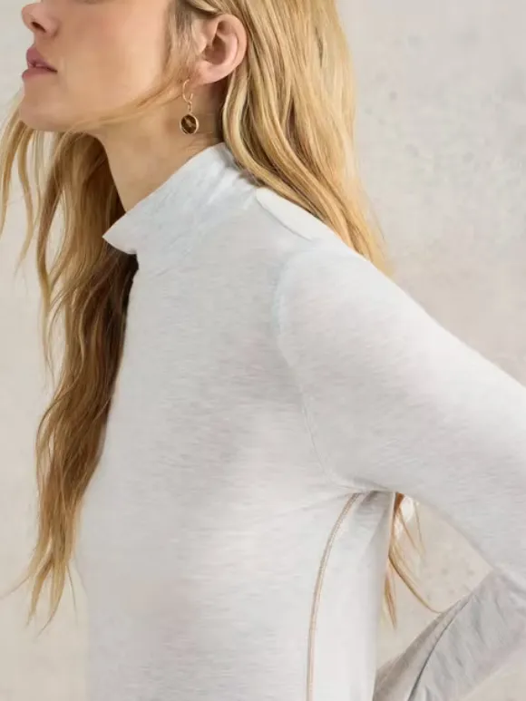 Slight Stretch Turtle Neck T-Shirt