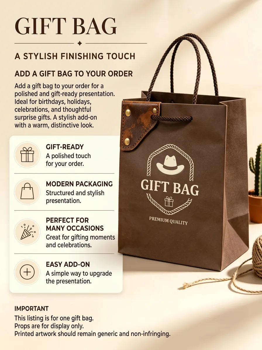 Western Motif Gift Bag