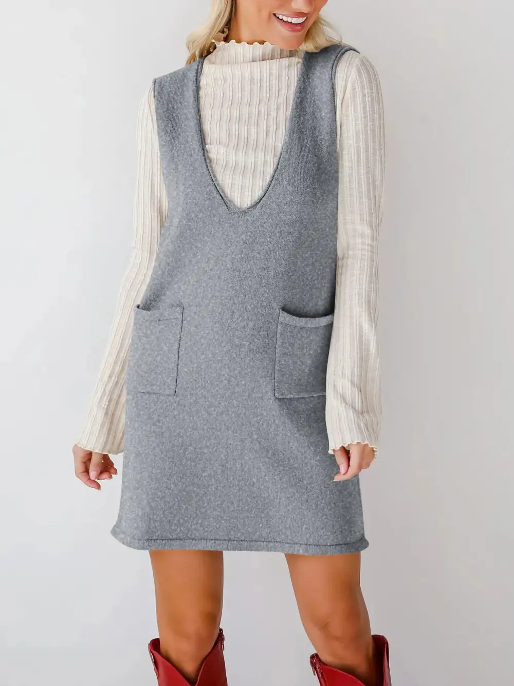 Sleeveless Knit Midi Dress