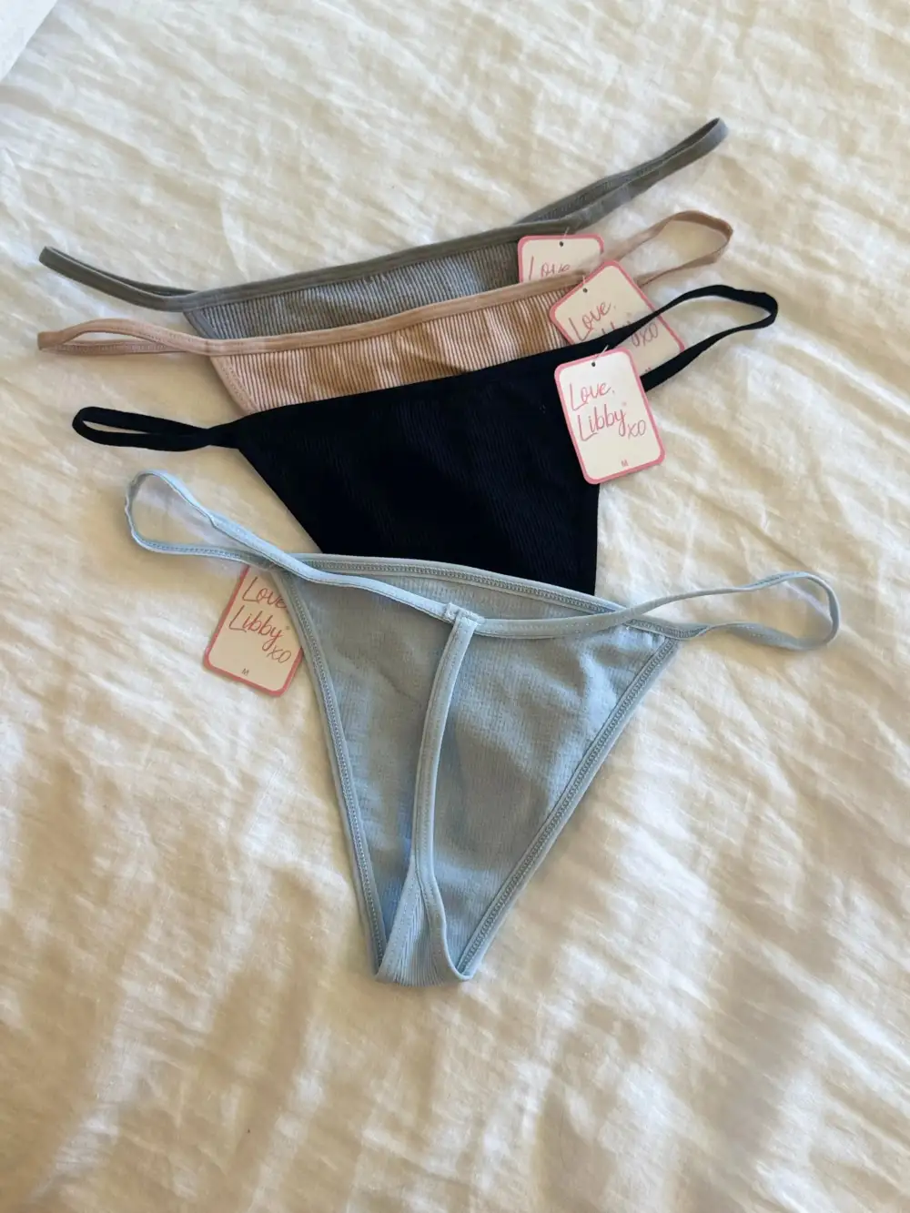 Seamless Ribbed Strappy Thong Panty