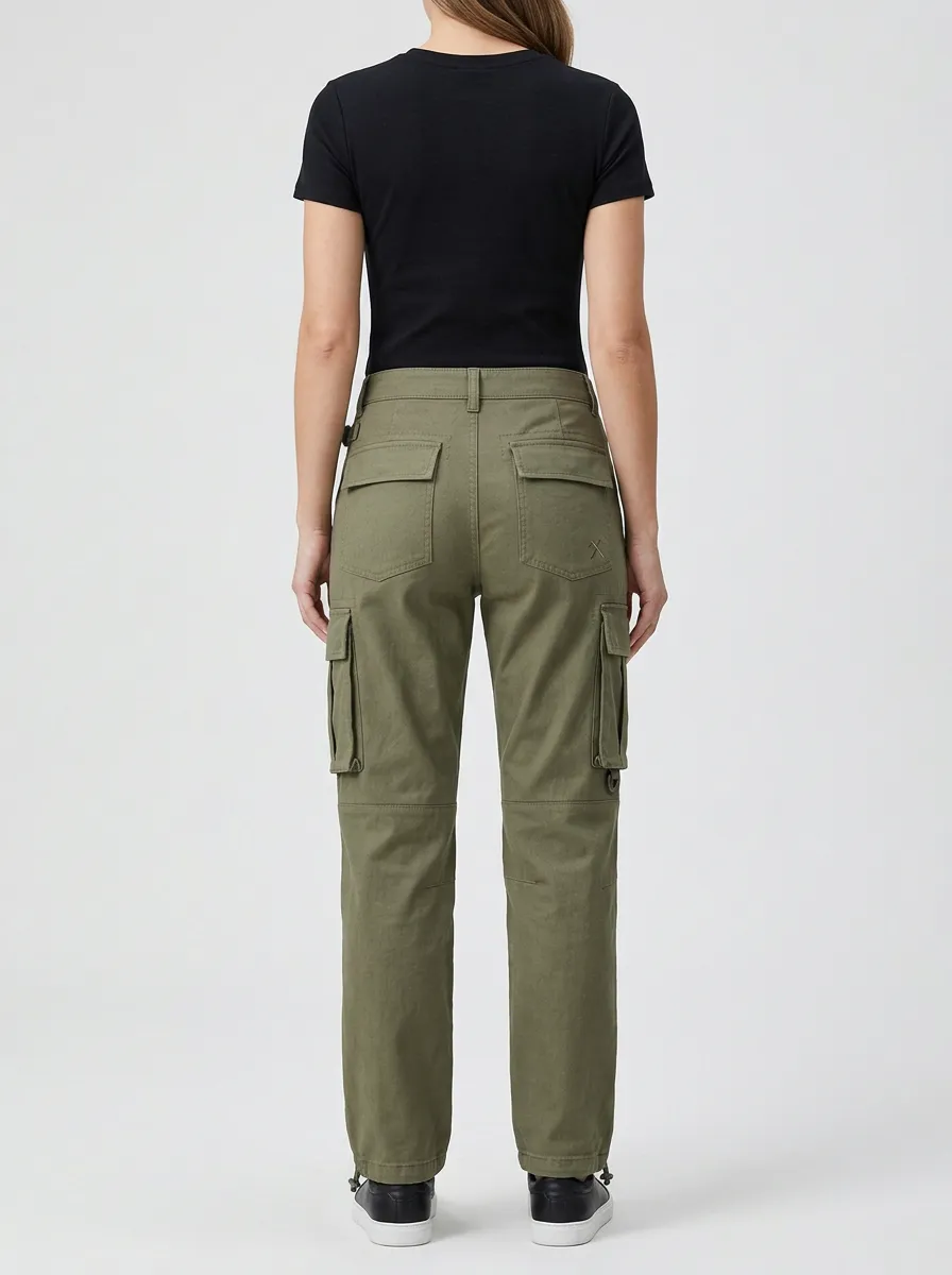 Signature Multi Pocket Tactical Style Wardrobe Women's Multi Pocket Cargo Pants