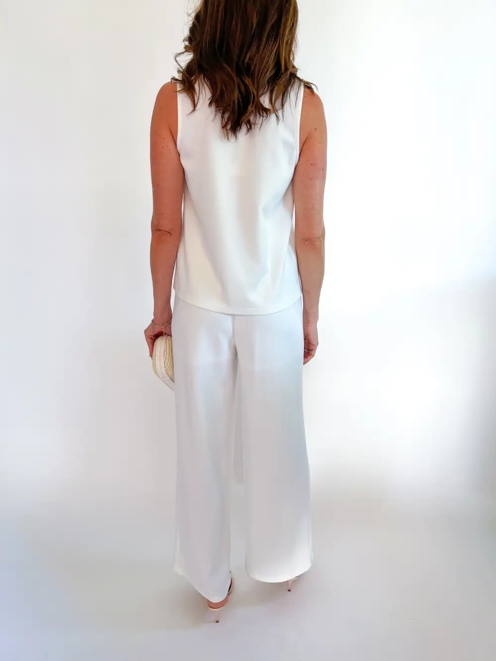 Textured Pleated Pants