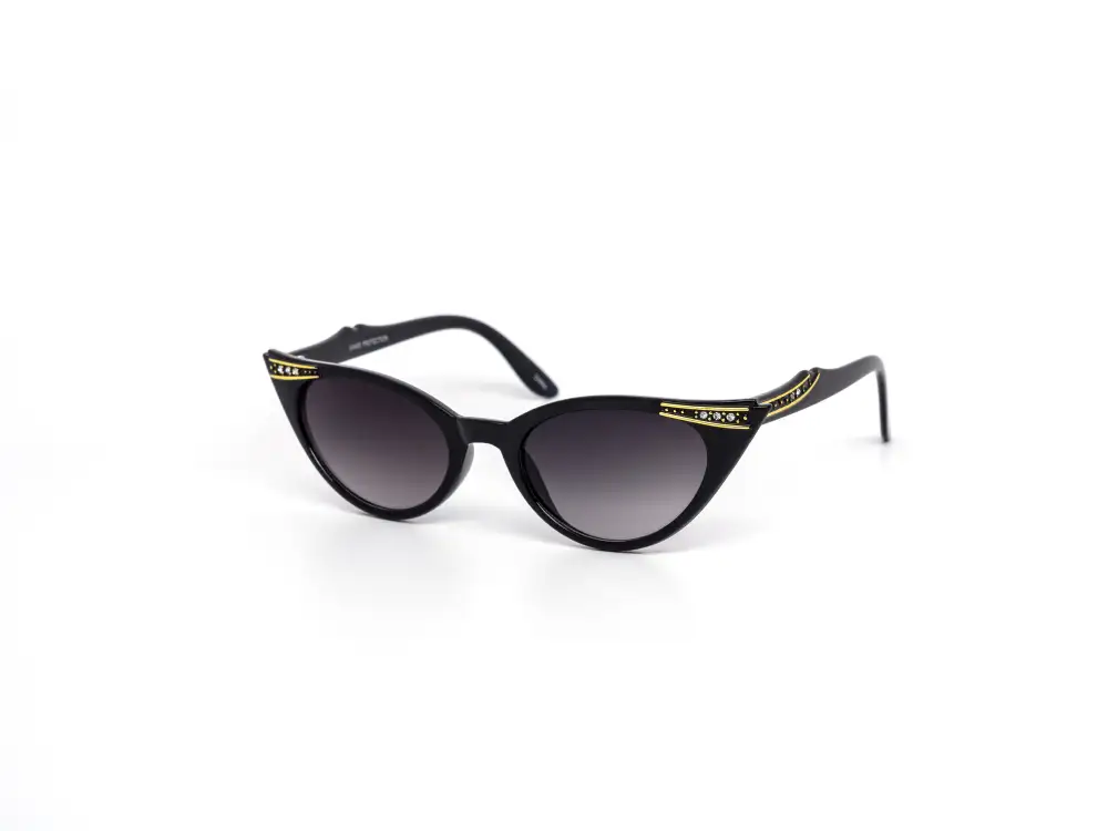 12-Pack Elegant Cat-Eye Rhinestone Sunglasses
