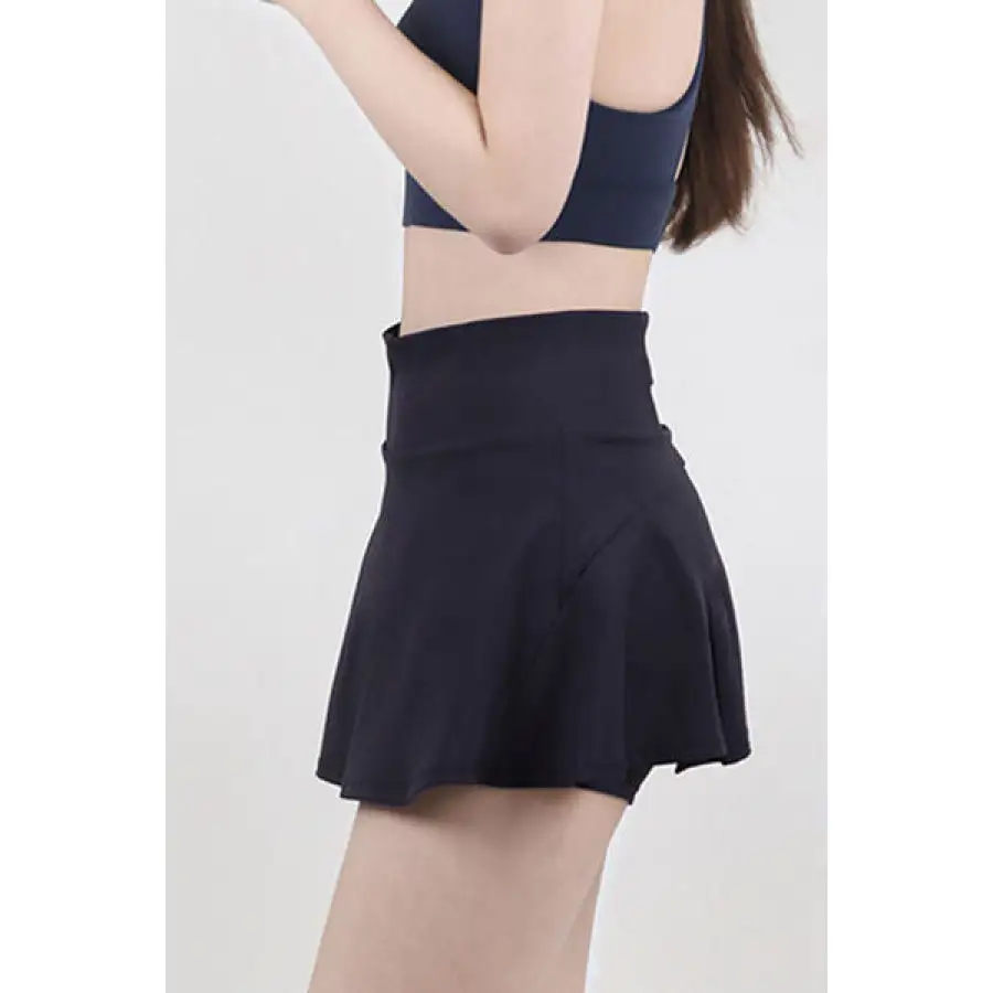 High Waist Pleated Active Skirt