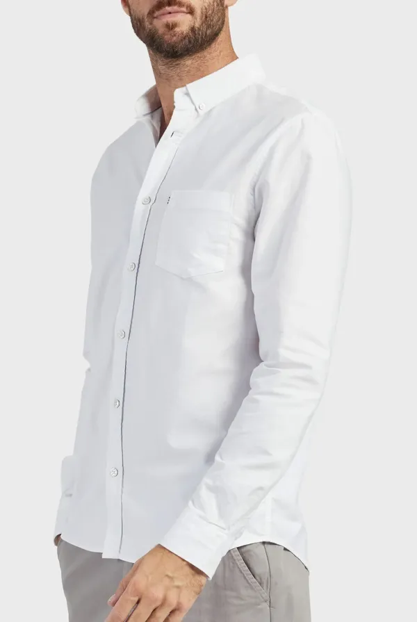 Solid Cotton Long Sleeve Shirt