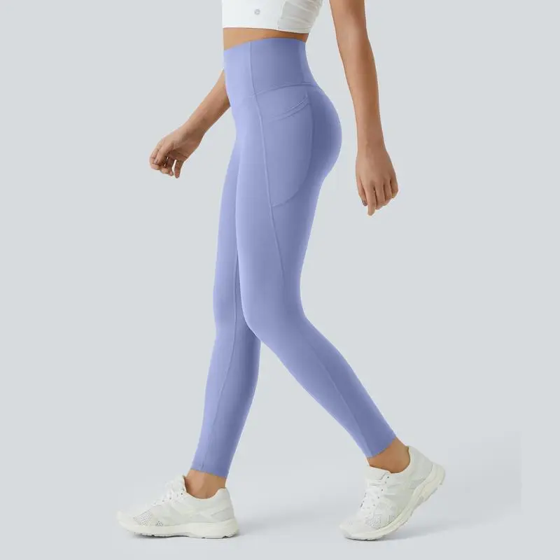 High Waisted Tummy Control Side Pocket Shaping Training Leggings – 🔥 40% OFF Today Only!