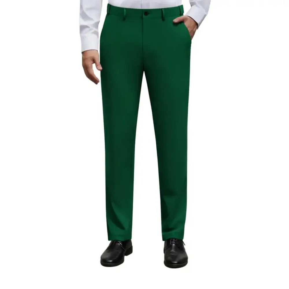 Men's Stretch Dress Pants Wrinkle-Free Golf Pants