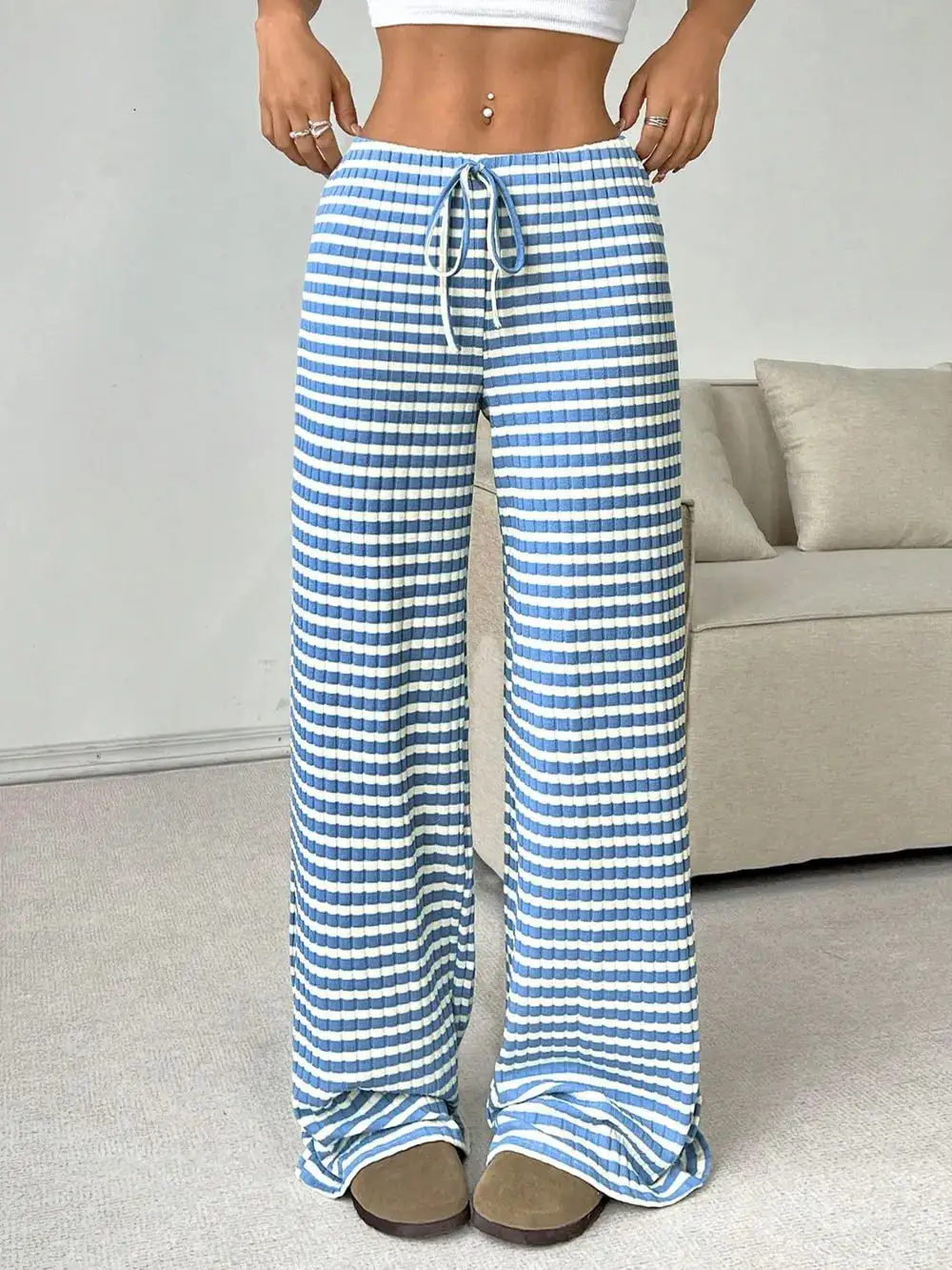 Modern Tie Waist Tie Detail Pants