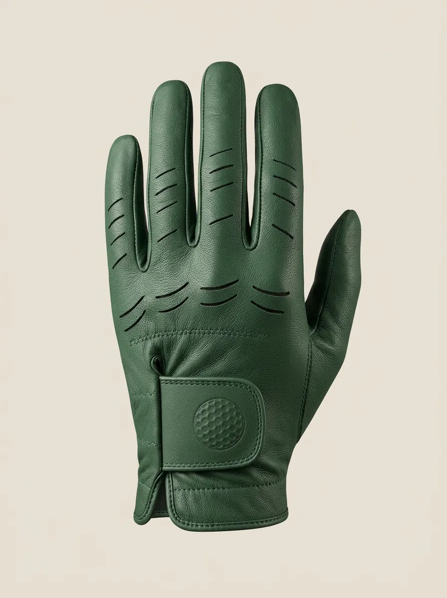 Classic Embossed Leather Golf Glove