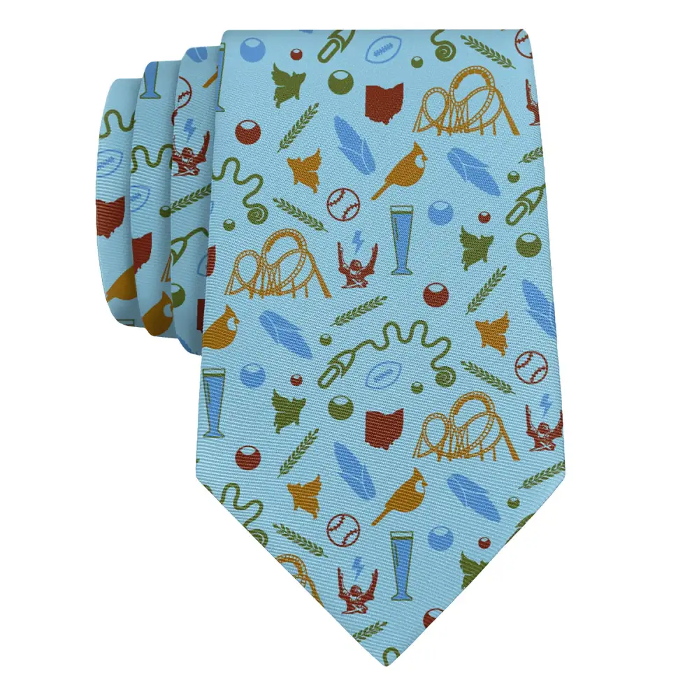 Modern Heritage Emblem Arrangement Necktie