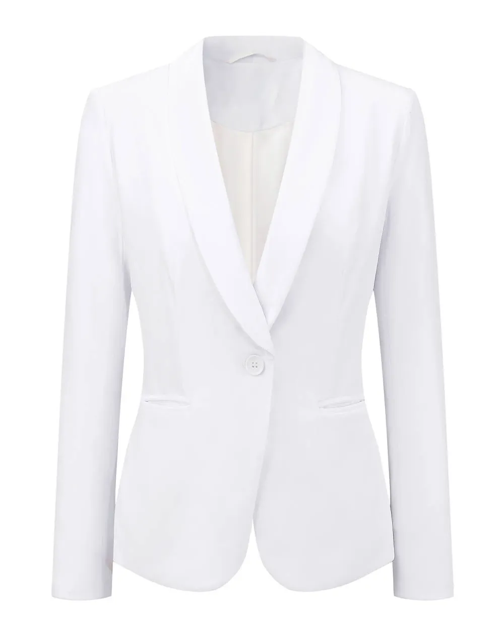 Casual Shawl Collar One Button Velvet Blazer