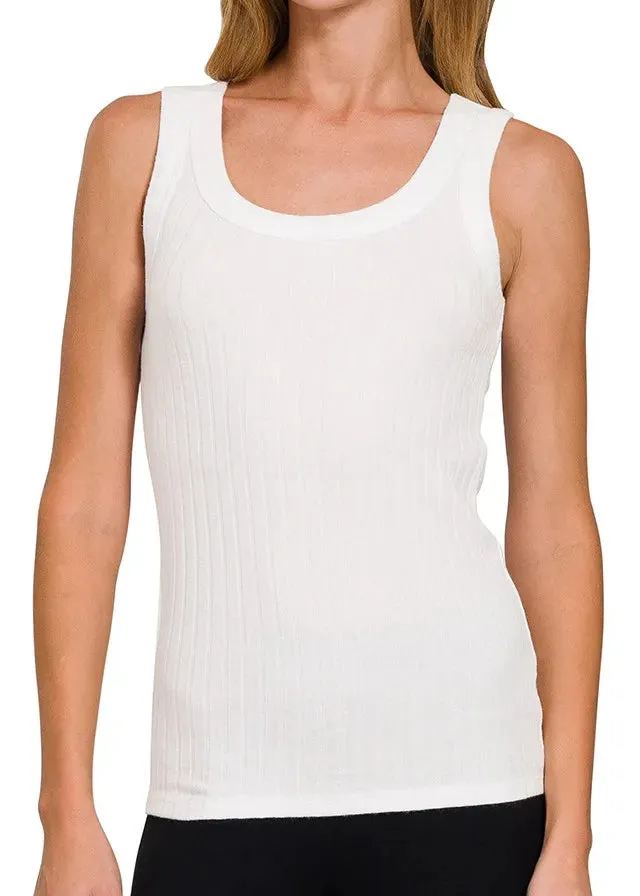 Melange Rib Tank Top