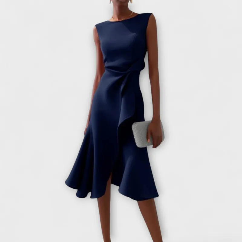 Pleated Midi Dress