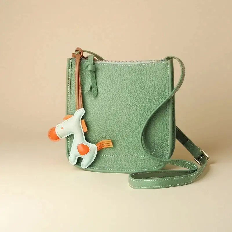 Structured Leather Phone Wallet Crossbody