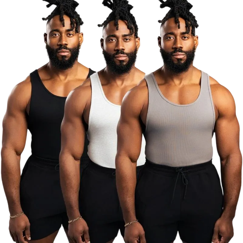 9PACK-Tank Top - Men's Shirt with Classic Design Fitness Wear Athletic Wear