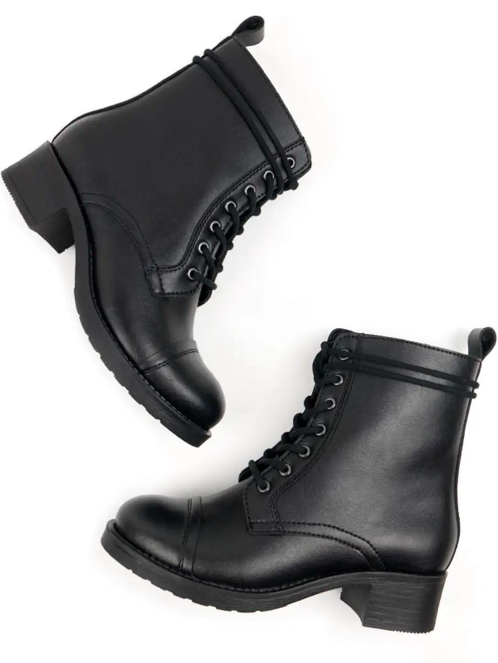 Women's Modern Utility Water Resistant Vegan Leather Everyday Boots