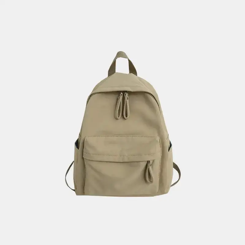 Zip Front Cotton Backpack