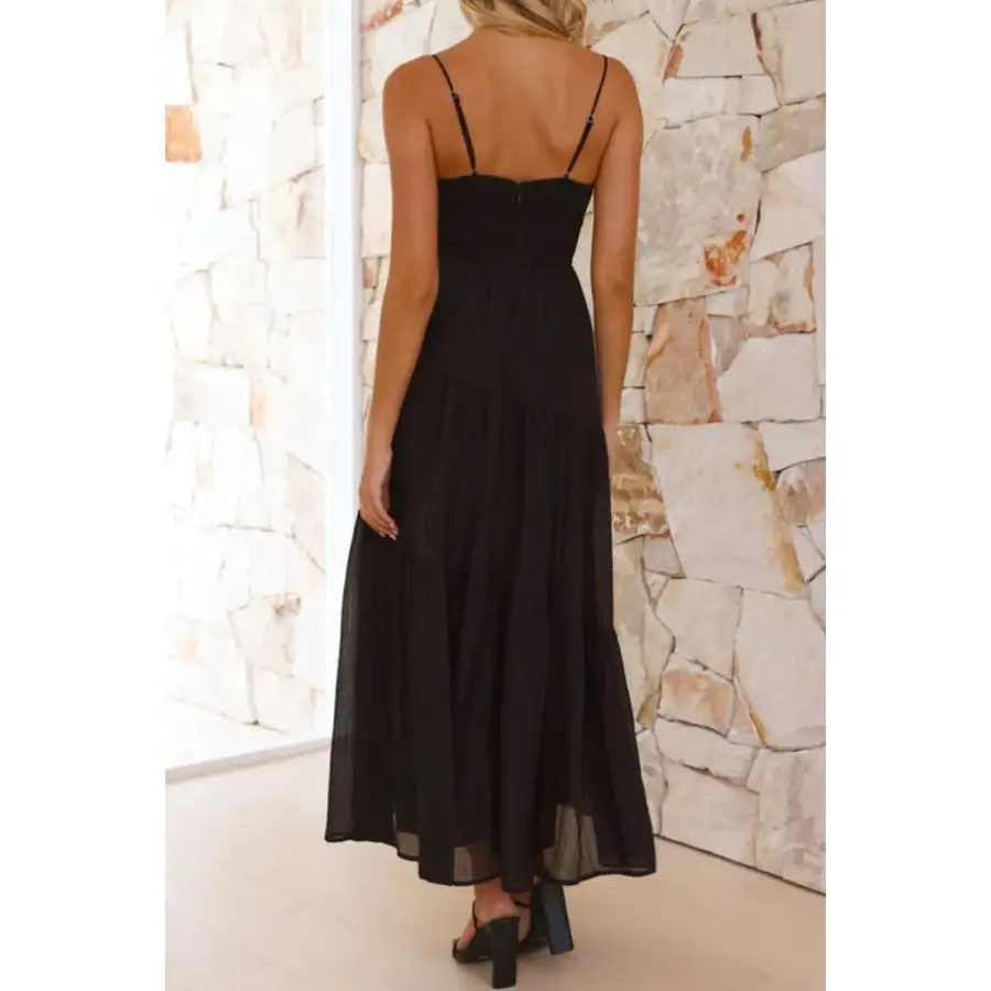 Ruched Smocked Back Cami Dress