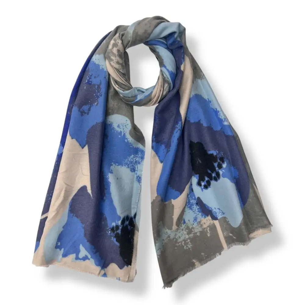 Horizon Abstract Floral Scarf