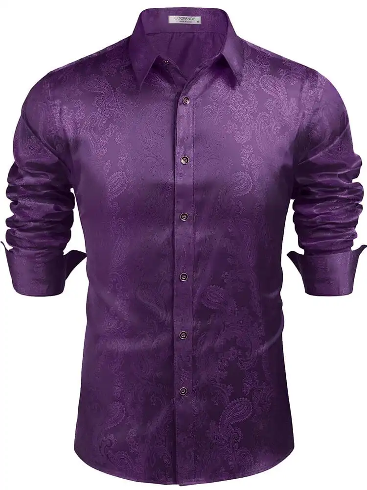 Modern Silk Stain Dress Shirts
