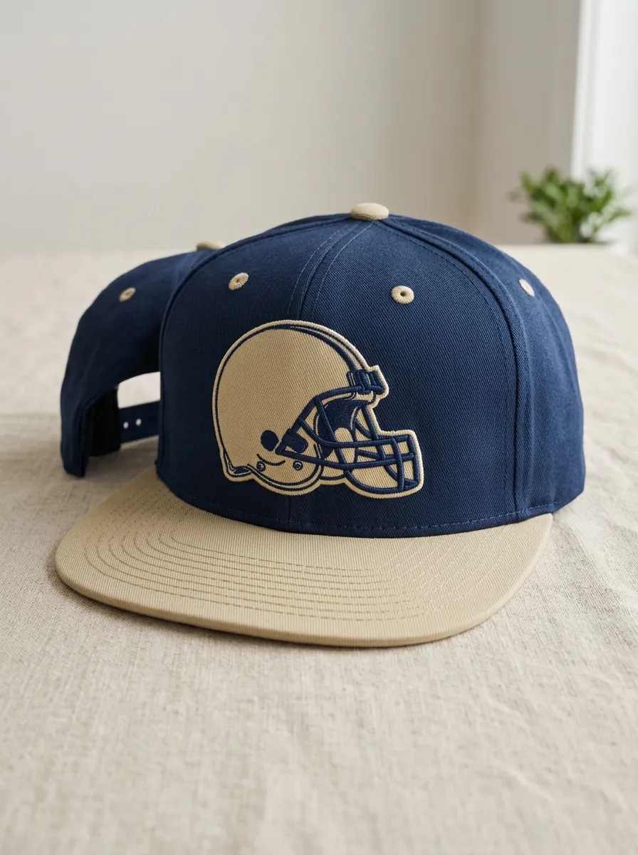 Unisex Field American Football Fan Helmet Embroidered Snapback Cap