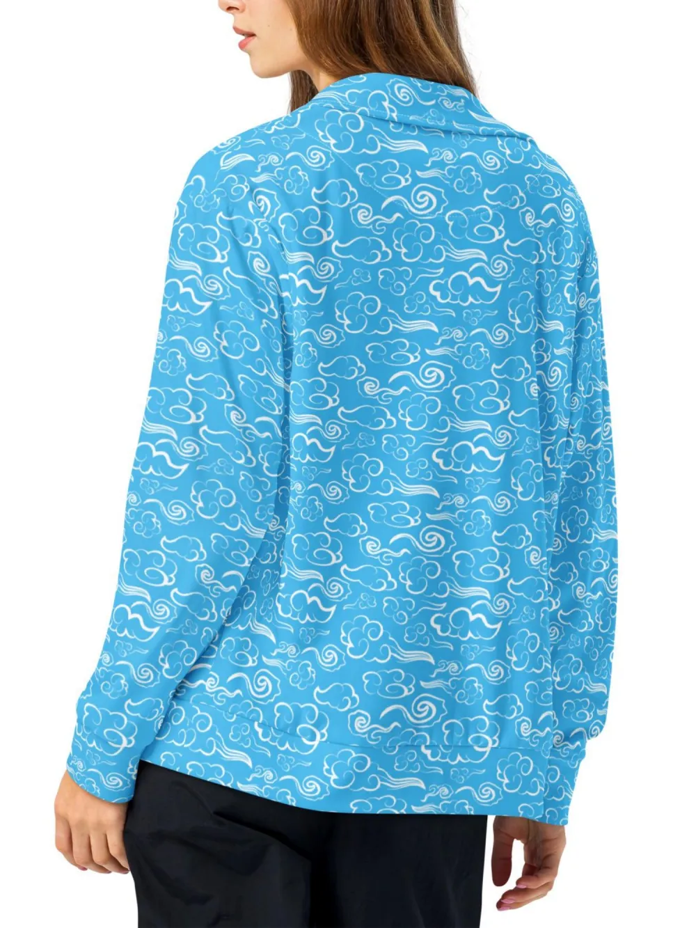 Boho Cloud Print Casual Jacket
