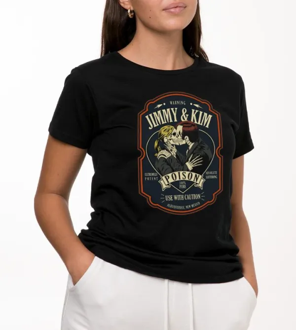 Cotton Art Graphic Short Sleeve Black T-Shirt