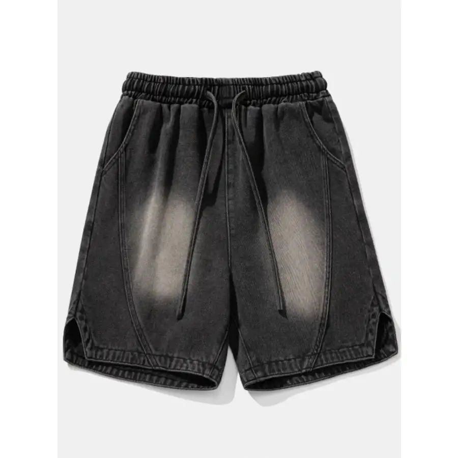 Refined Men's Plus Size Drawstring Denim Shorts