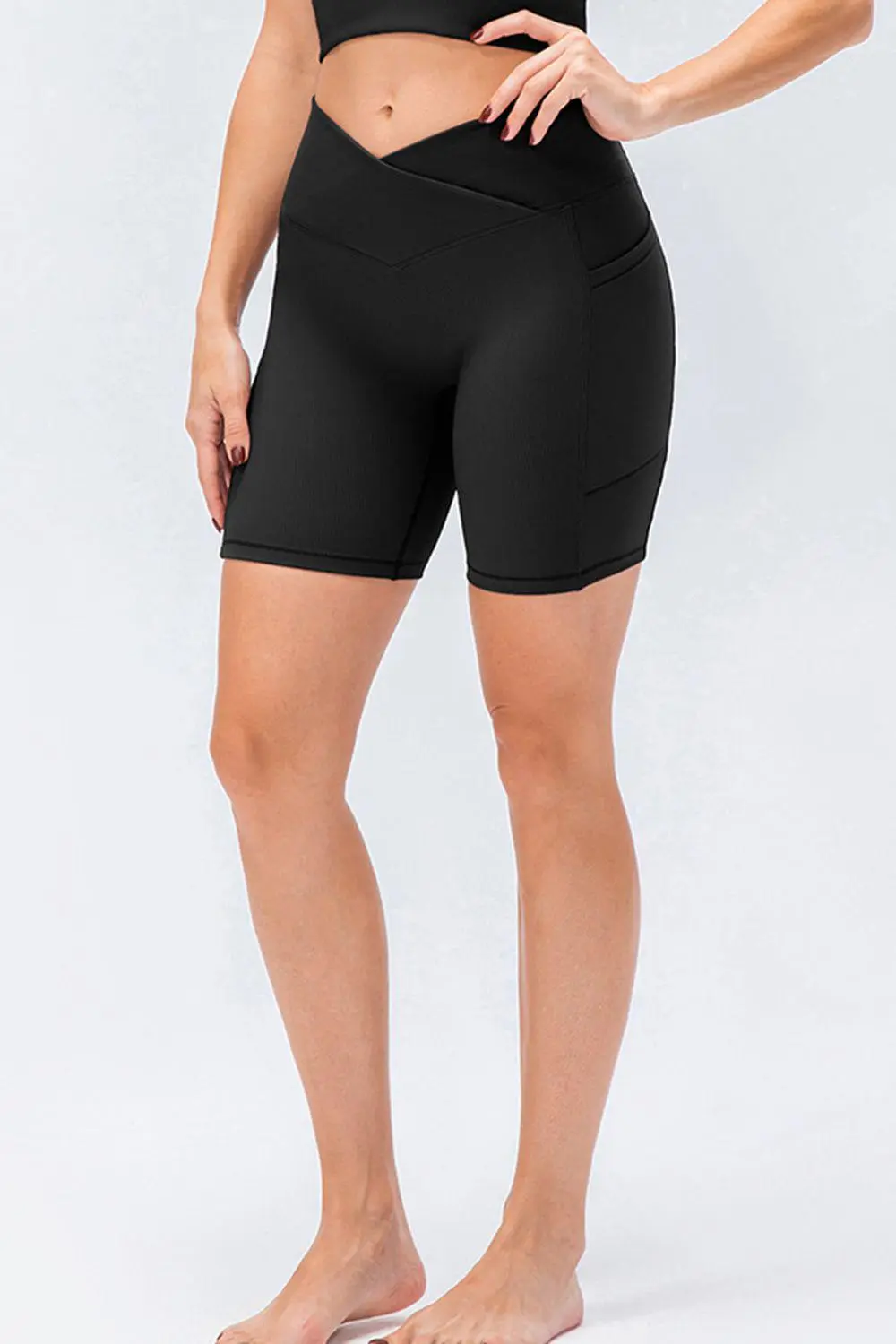 Slim Fit Waistband Sports Shorts
