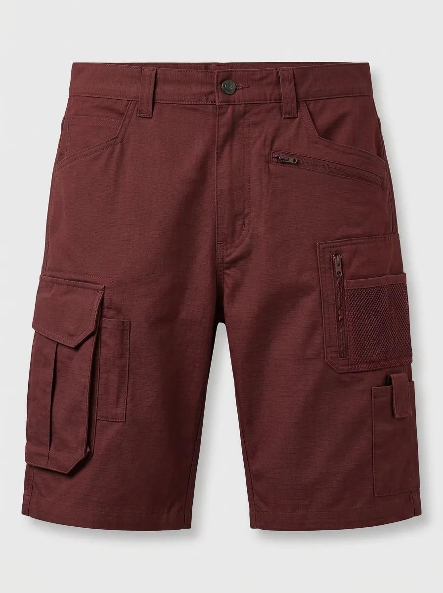 Men's Tactical Workwear Multi-Pocket Ripstop Cargo Shorts