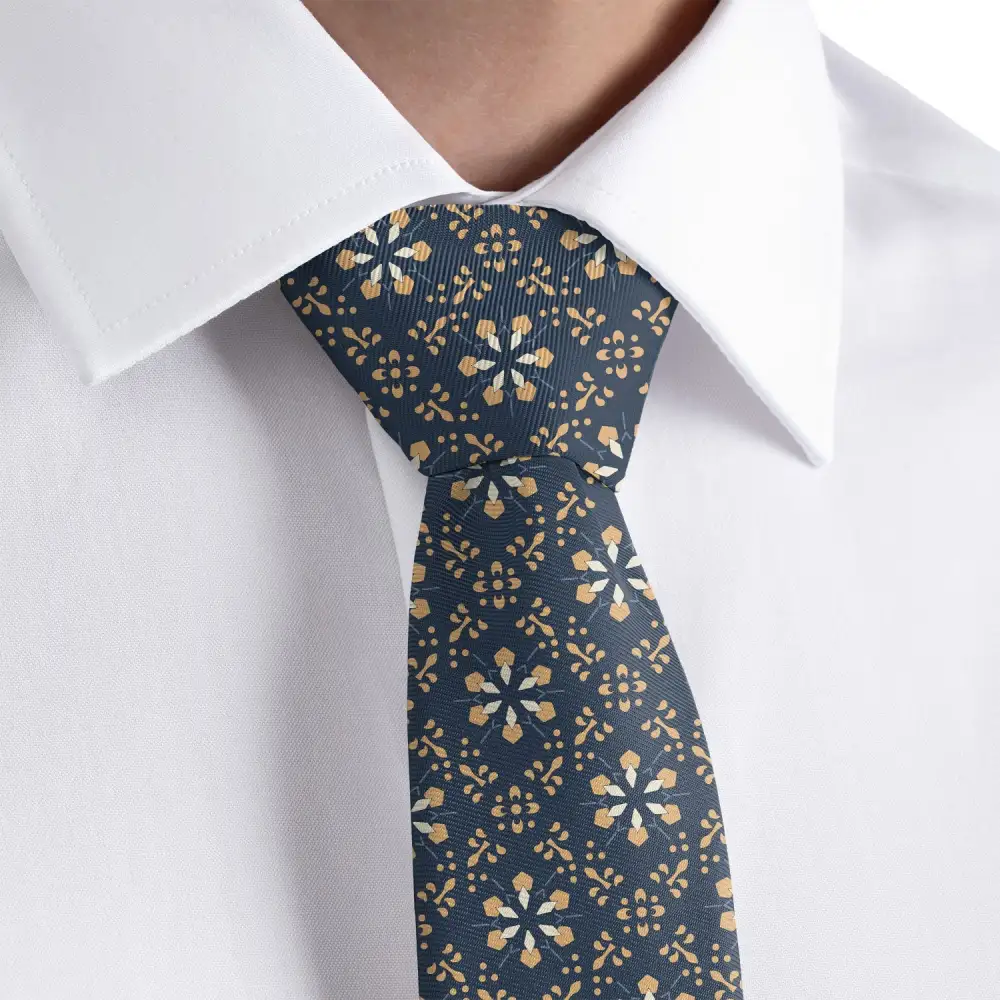 Distinctive Floral Accent Necktie
