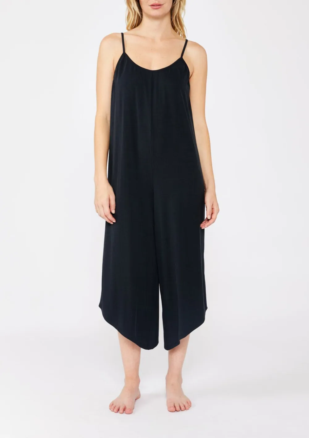 Scoop Neck Wide Leg Jumpsuit