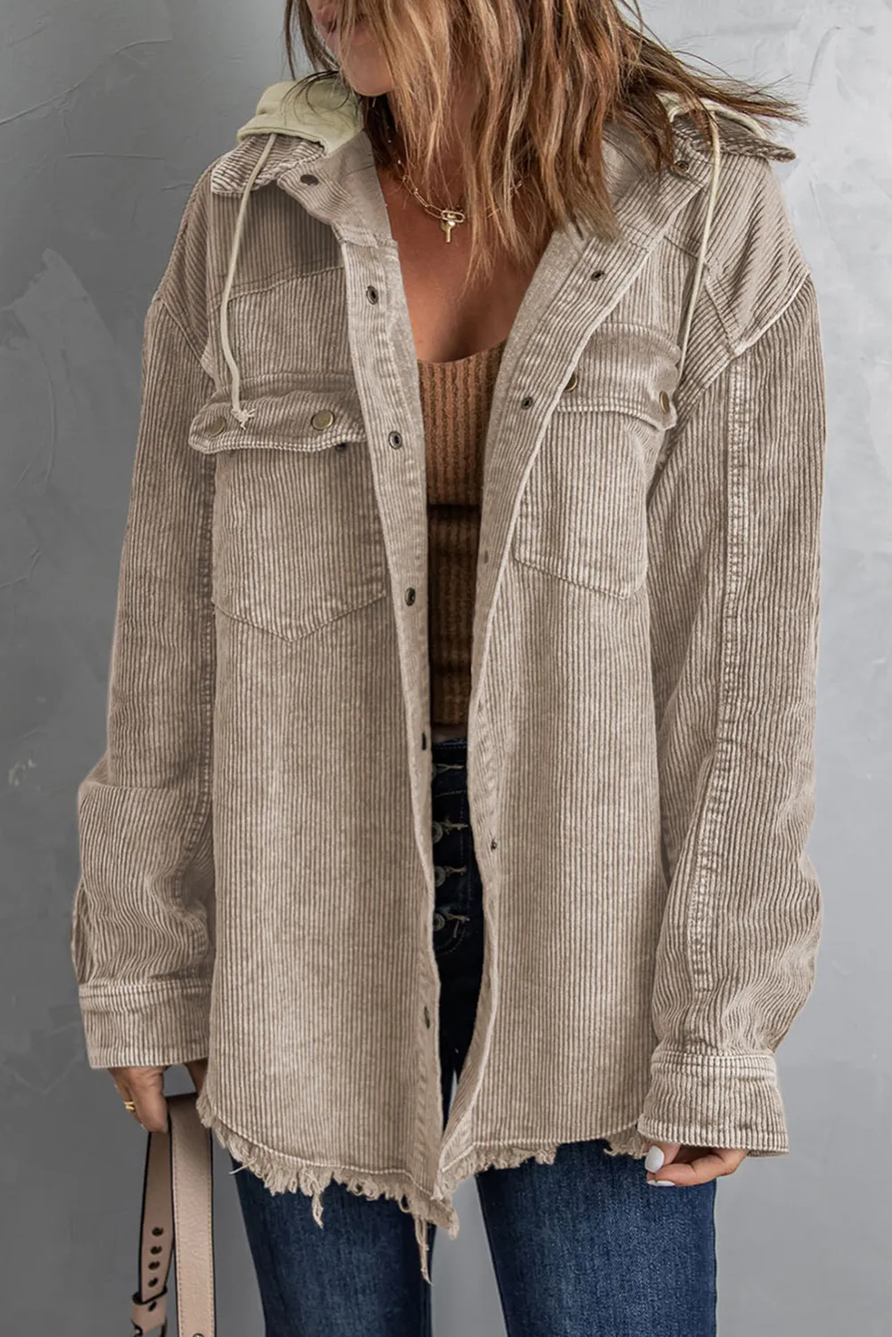 Plaid Color Block Patchwork Shirt Jacket