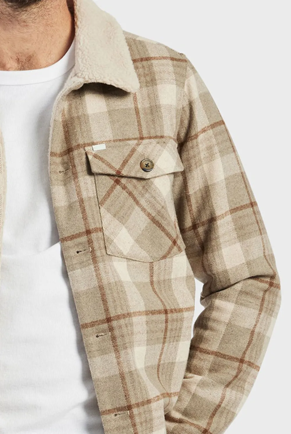 Checkered Plaid Jacket with Collar