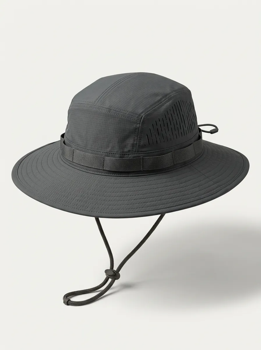 Wide Brim Printed Bucket Hat
